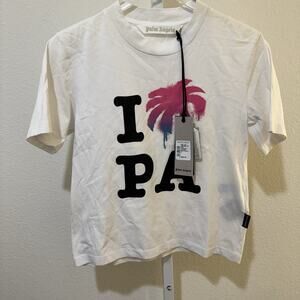 Palm Angels 'I Love PA' T-Shirt - Adult Sz M White Women’s